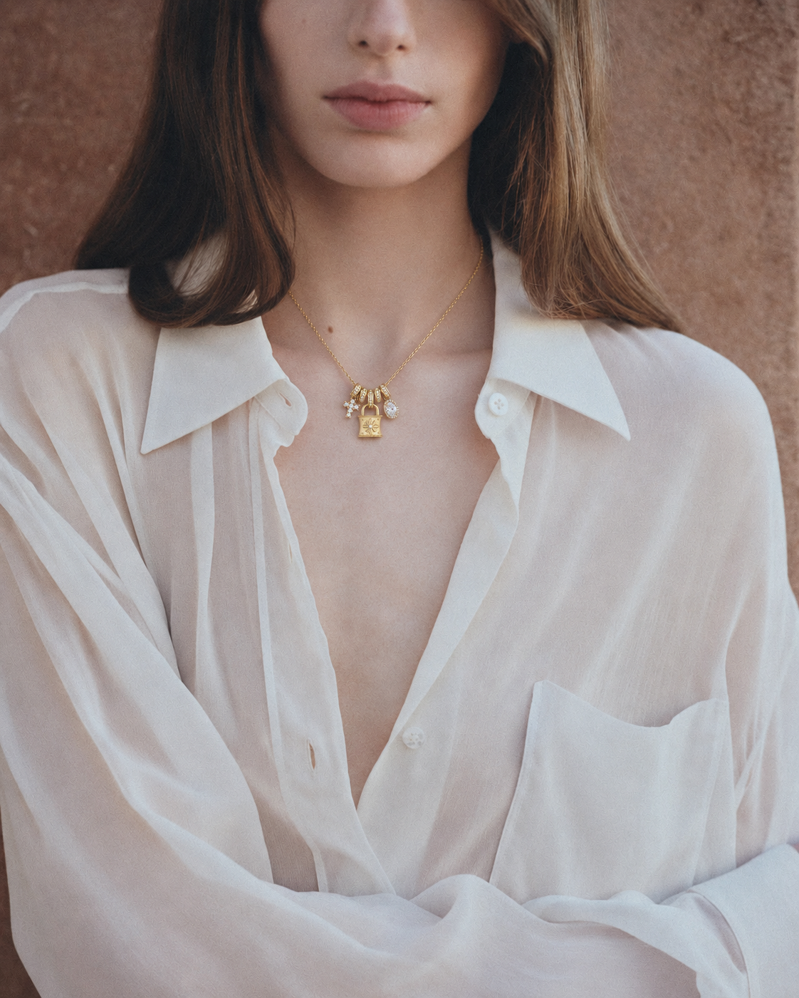 Keepsake Lock Charm Necklace
