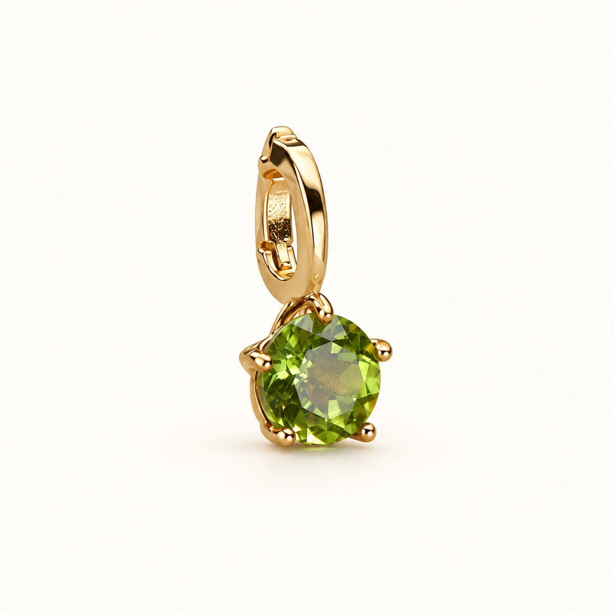Solitaire Natural Gemstone Pendant Necklace