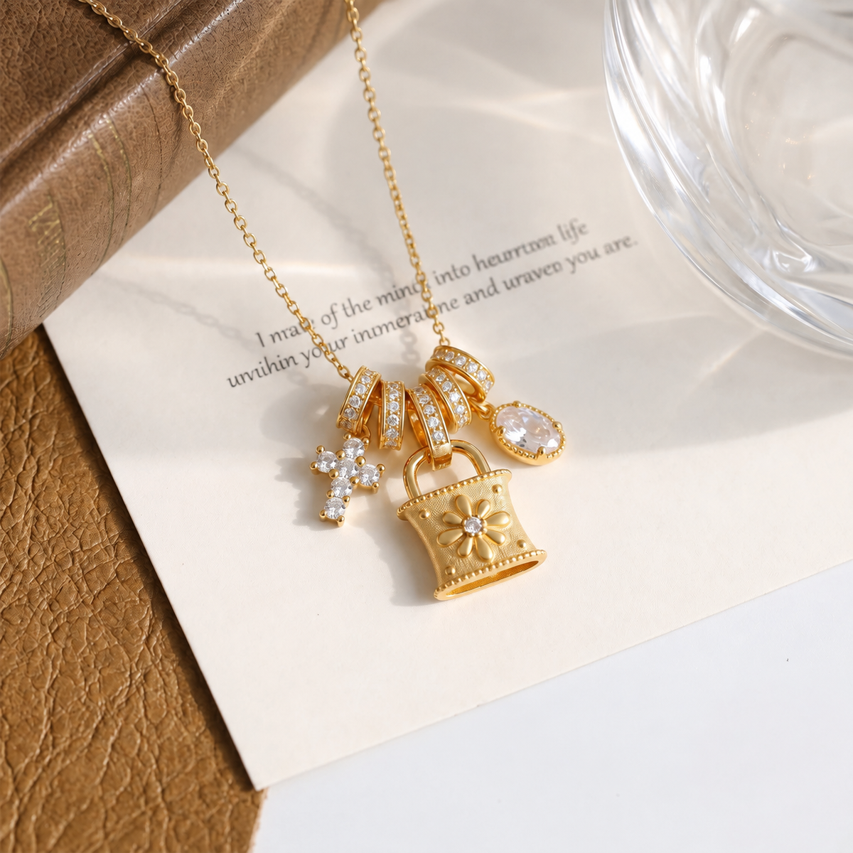 Keepsake Lock Charm Necklace