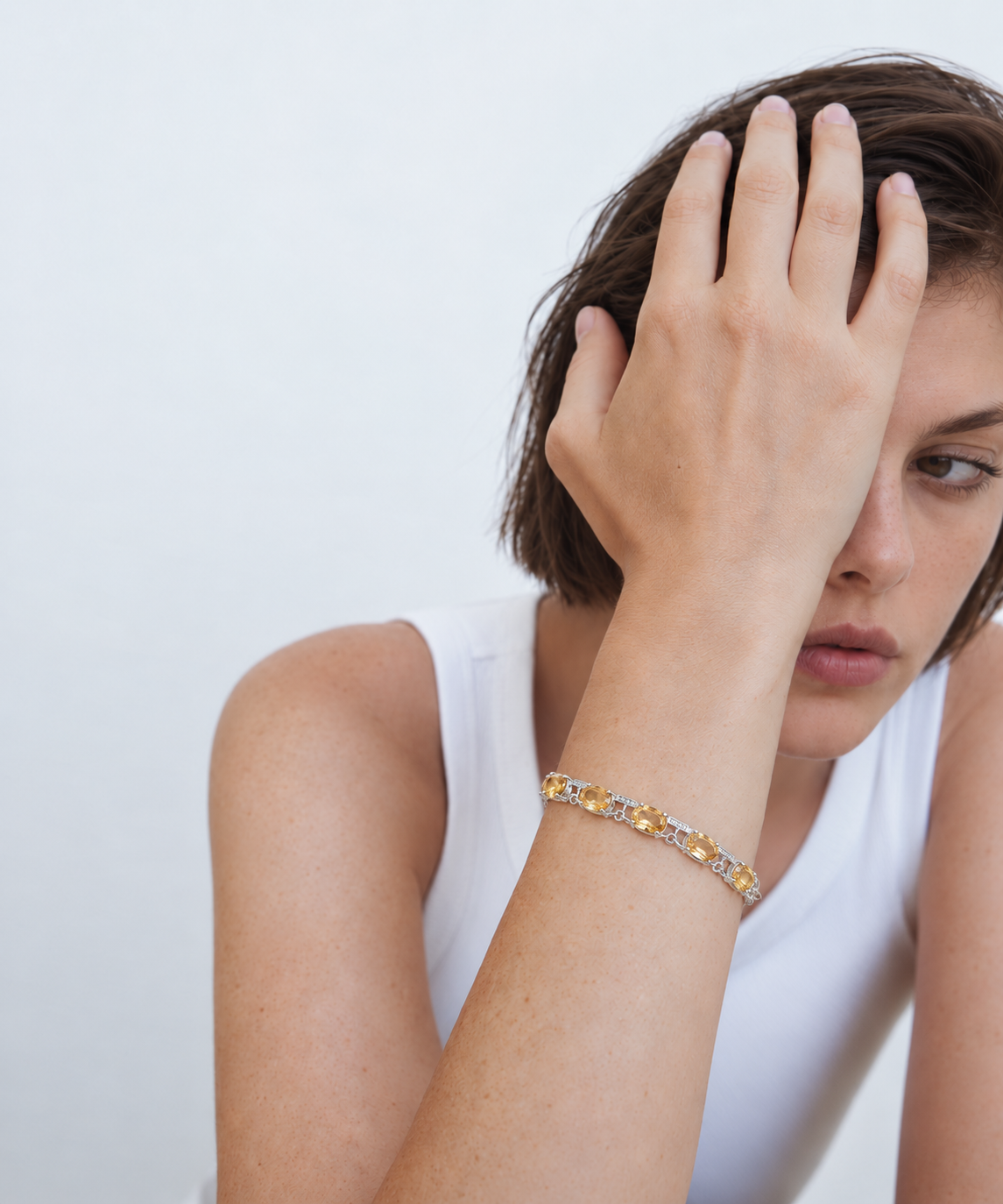 Vela Oval Gemstone Bracelet