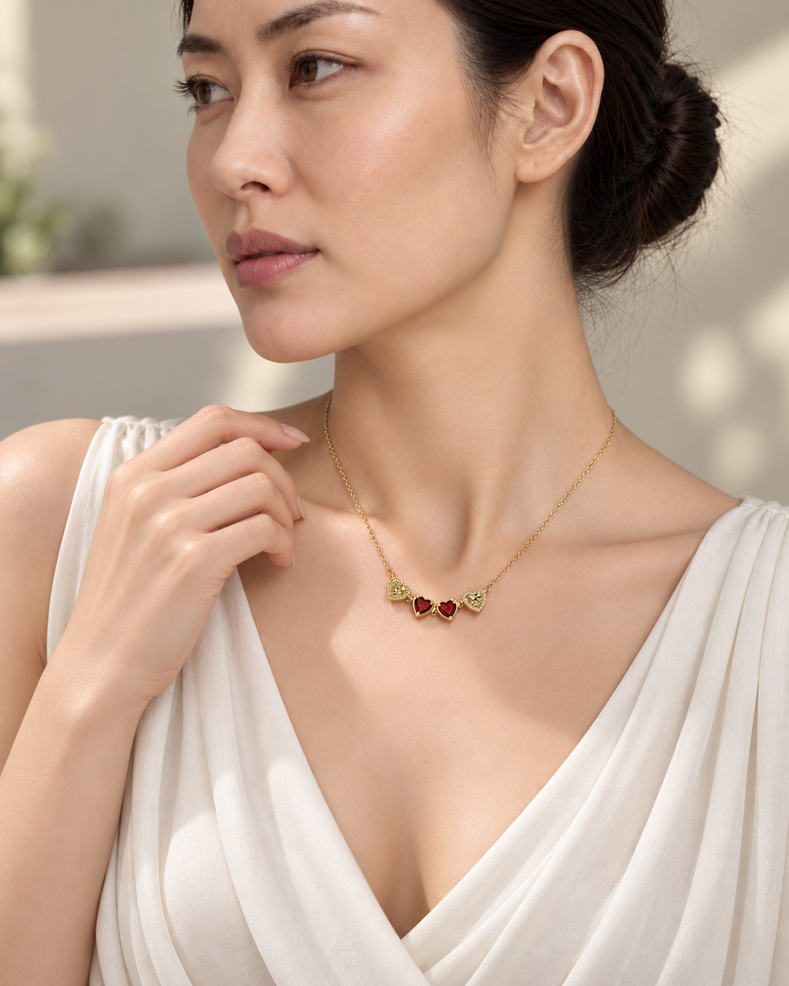 Kin Clover 2-in-1 Magnetic Gemstone Necklace
