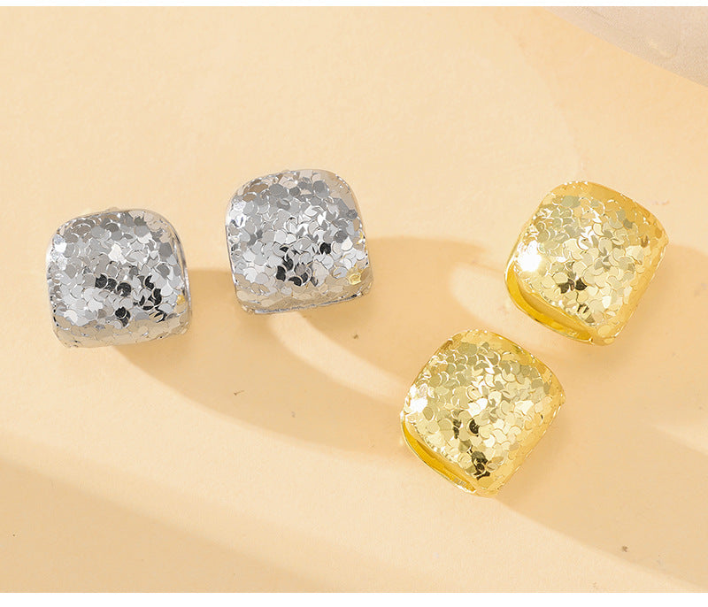 Soma Wide Hammered Hoop Earrings