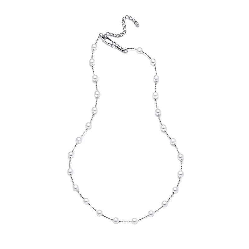 Elara freshwater pearl necklace in Gold finish