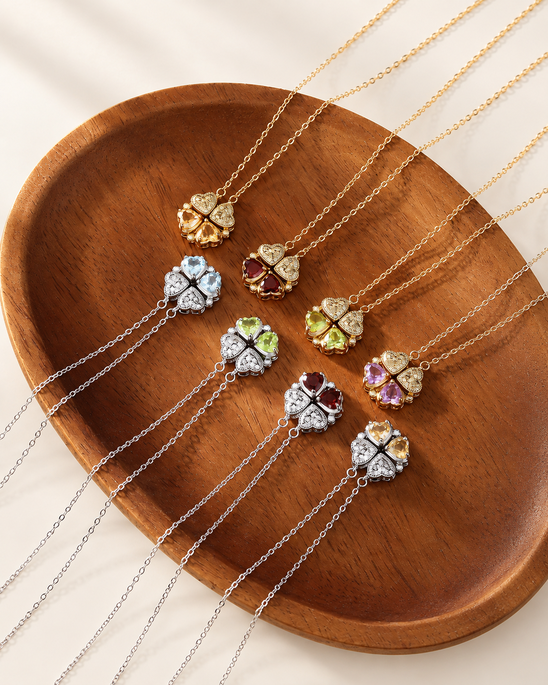 Kin Clover 2-in-1 Magnetic Gemstone Necklace