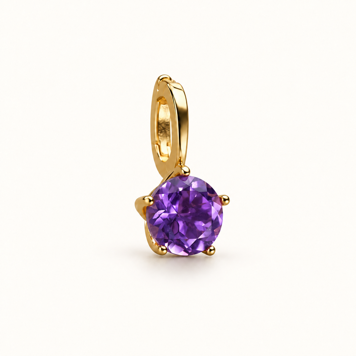 Solitaire Natural Gemstone Pendant Necklace
