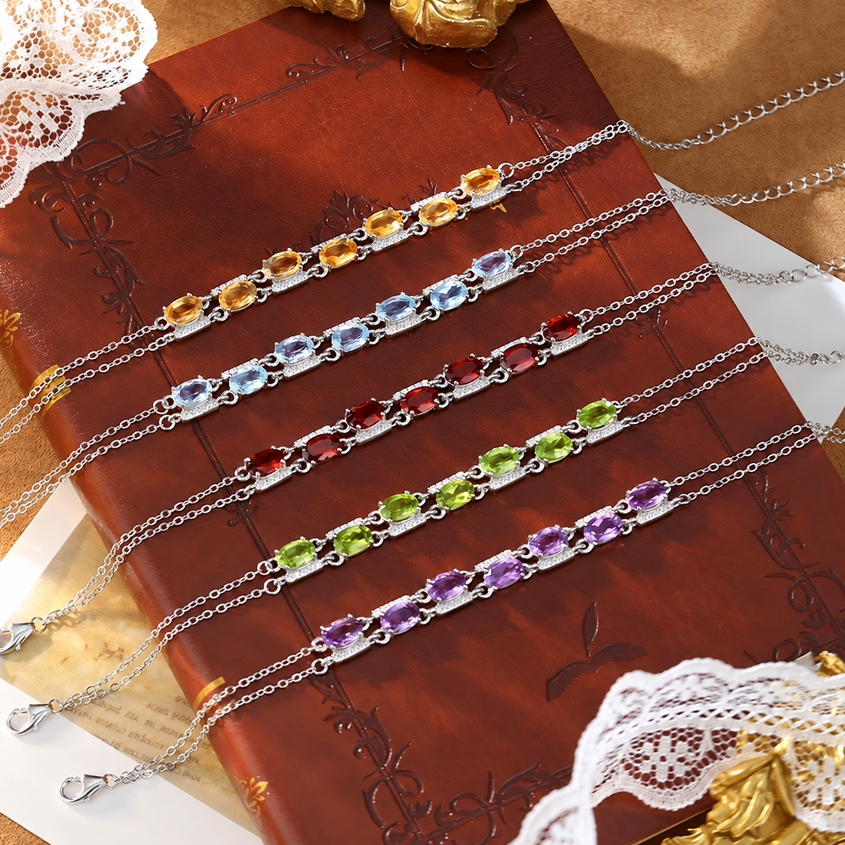 Vela Oval Gemstone Bracelet